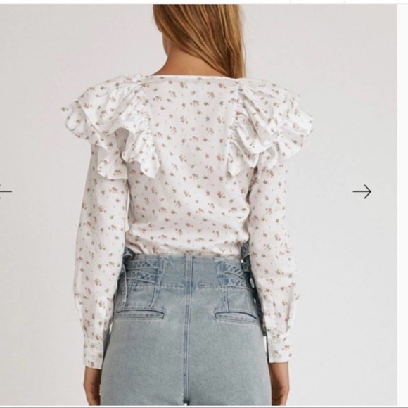 Ruffle Button Top - Picture 2 of 3